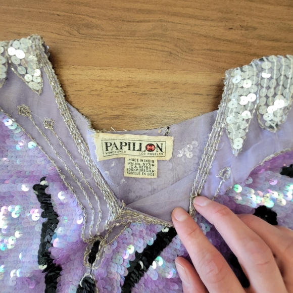 Vintage 100% silk cape - Picture 10 of 17